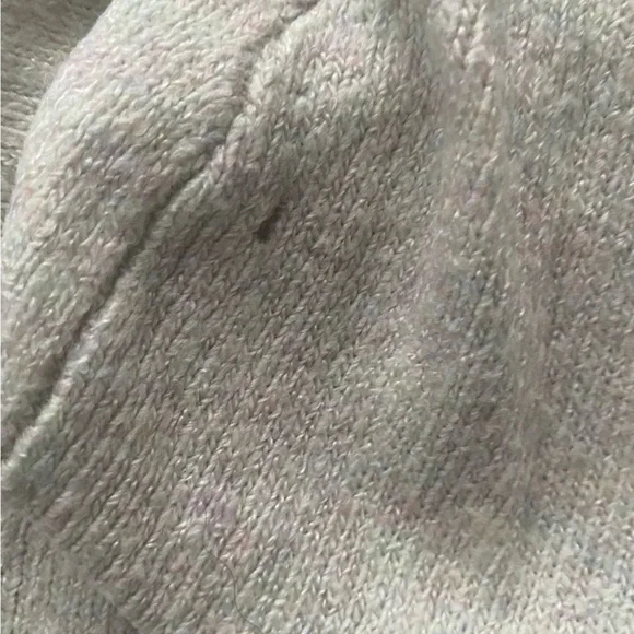 American Eagle Knit Cropped Hooded Sweater Oat XS - Picture 6 of 12